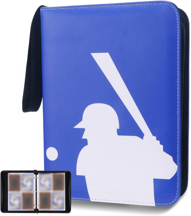 awedsu Collectible Trading Card Albums, Protective Sleeves, 4-Pocket Binder, 400 Pockets Case Holder for TCG, Sports Cards - Image 1